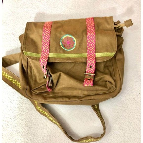 American Girl Other - Vintage American Girl Canvas Convertible Messenger Backpack Crossbody Bag